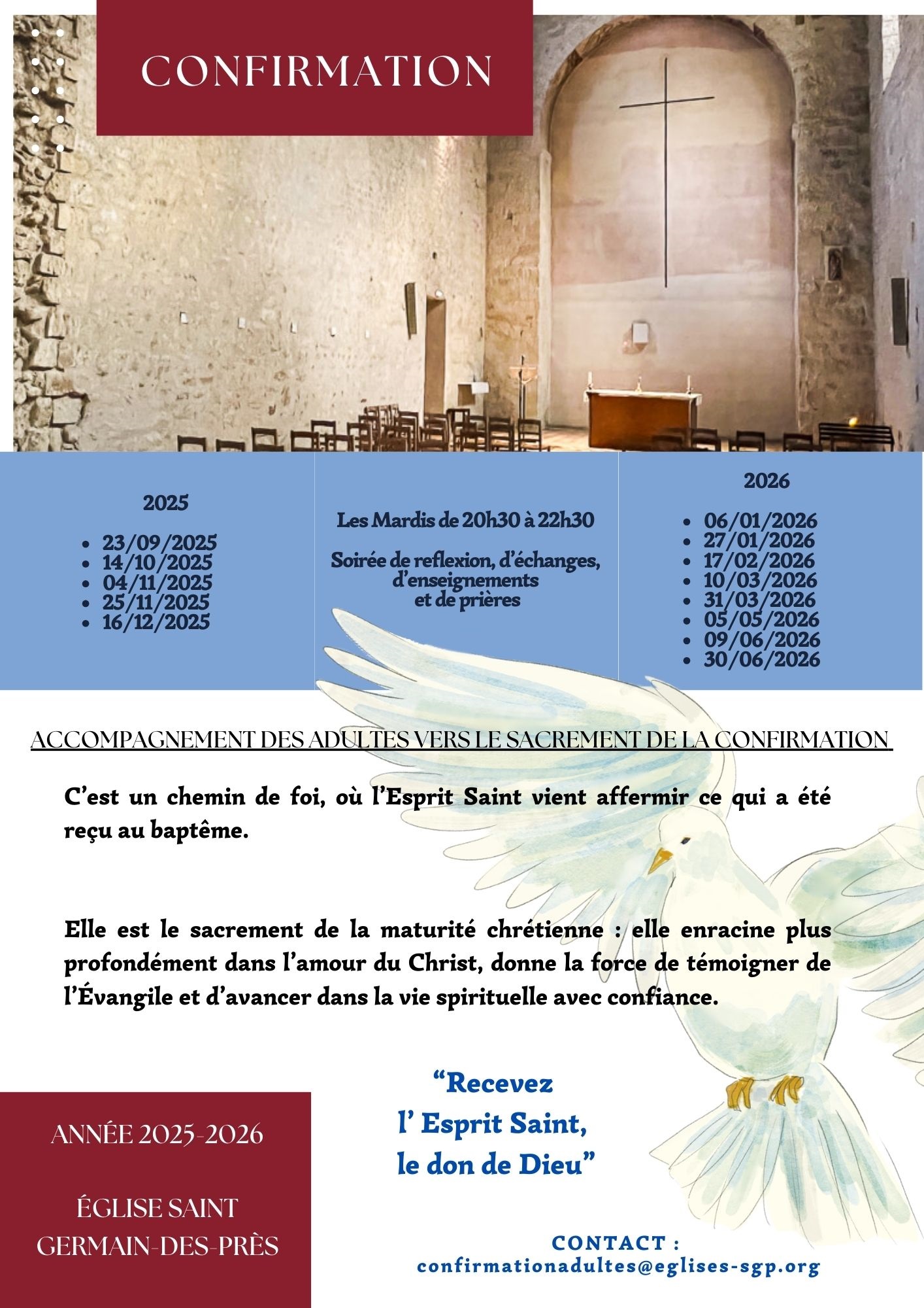 Flyer A4 Formation moderne orange bleu